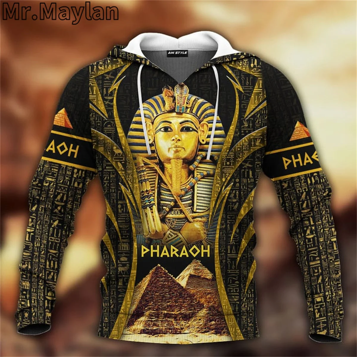 

PHARAOH KING OF ANCIENT EGYPT HIEROGLYPHIC DESIGN 3D Unisex Hoodie Men Sweatshirt Street Zip Pullover Casual Jacket Tracksuits