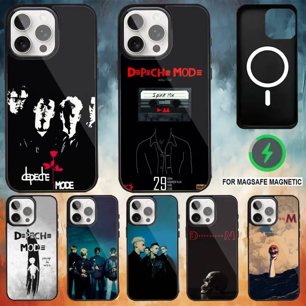

D-Depech Band M-Mode Phone Case For iPhone17,16,15,14,13,12,11 Plus,Pro Max Magnetic For Magsafe Wireless Charging