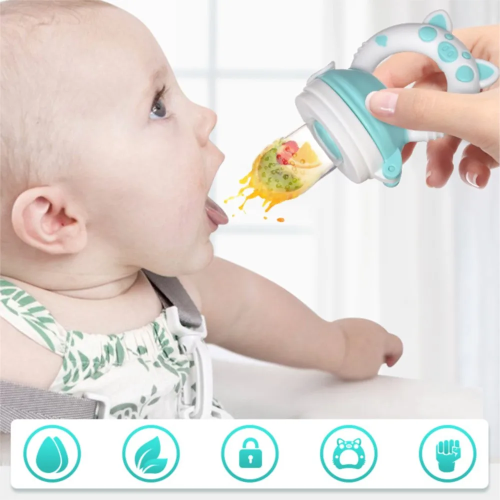 Silicone Fresh Food Nibbler Feeder Baby Kids Boy Girl Fruit Nipples Feeding Safe Infant Baby Supplies Nipple Soother