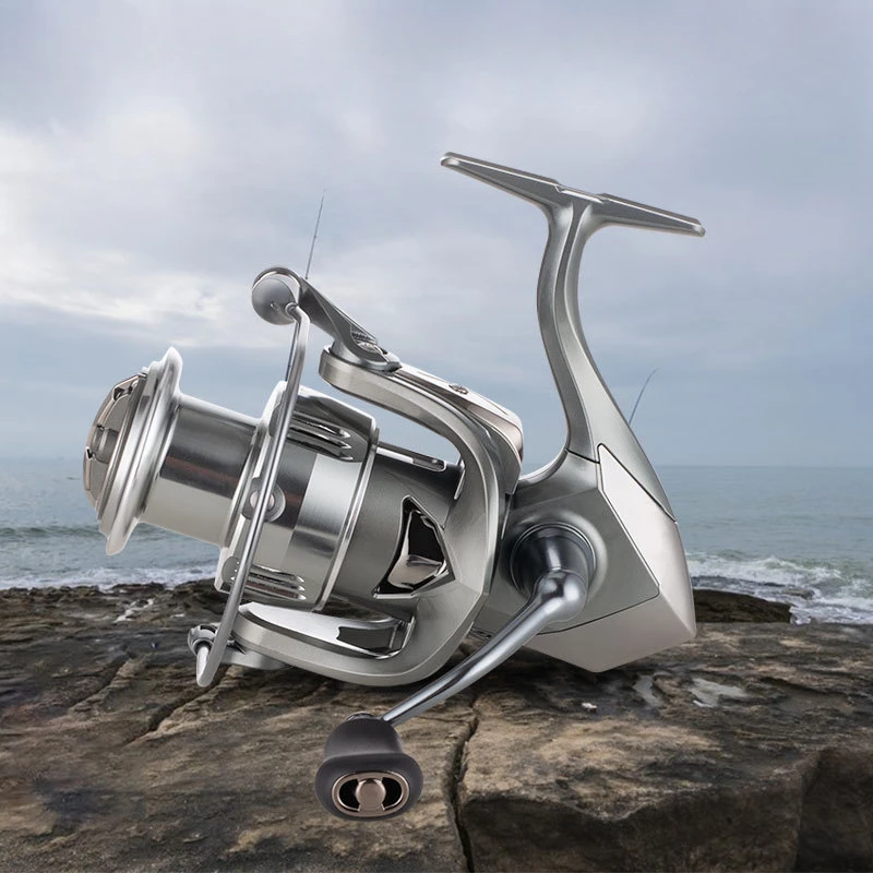 

Spinning Fishing Reel All-metal FT2000-7000 Series Max Drag 10kg 5.2:1 Ratio Far Throw Shallow Spool Saltwater Water-Proof Reels