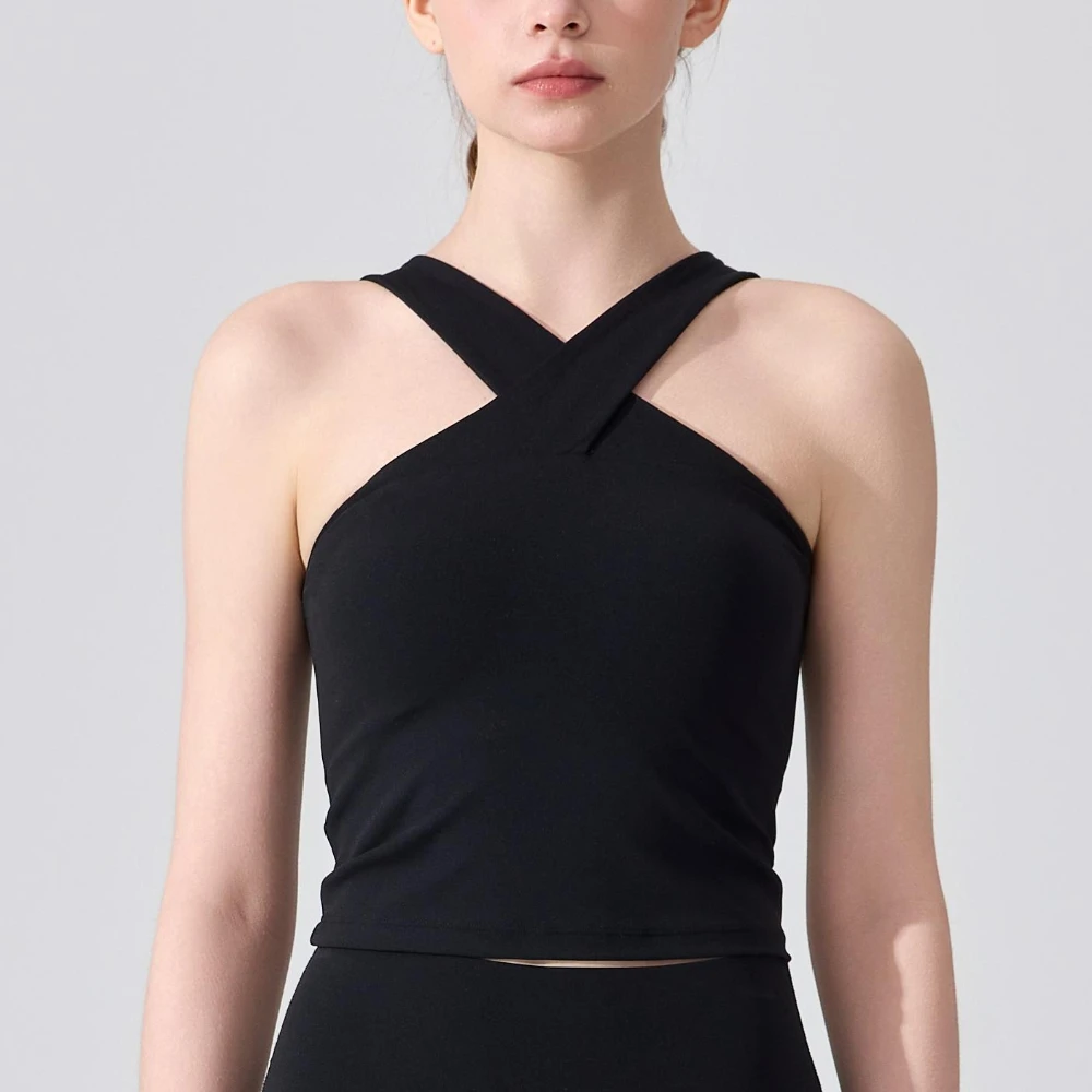 

MIML Спортивная одежда Женская одежда Сексуальный спортивный бюстгальтер с перекрестным вырезом Жилет для йоги Красивая спина с нагрудной подушечкой Верхняя одежда Топ для женщин