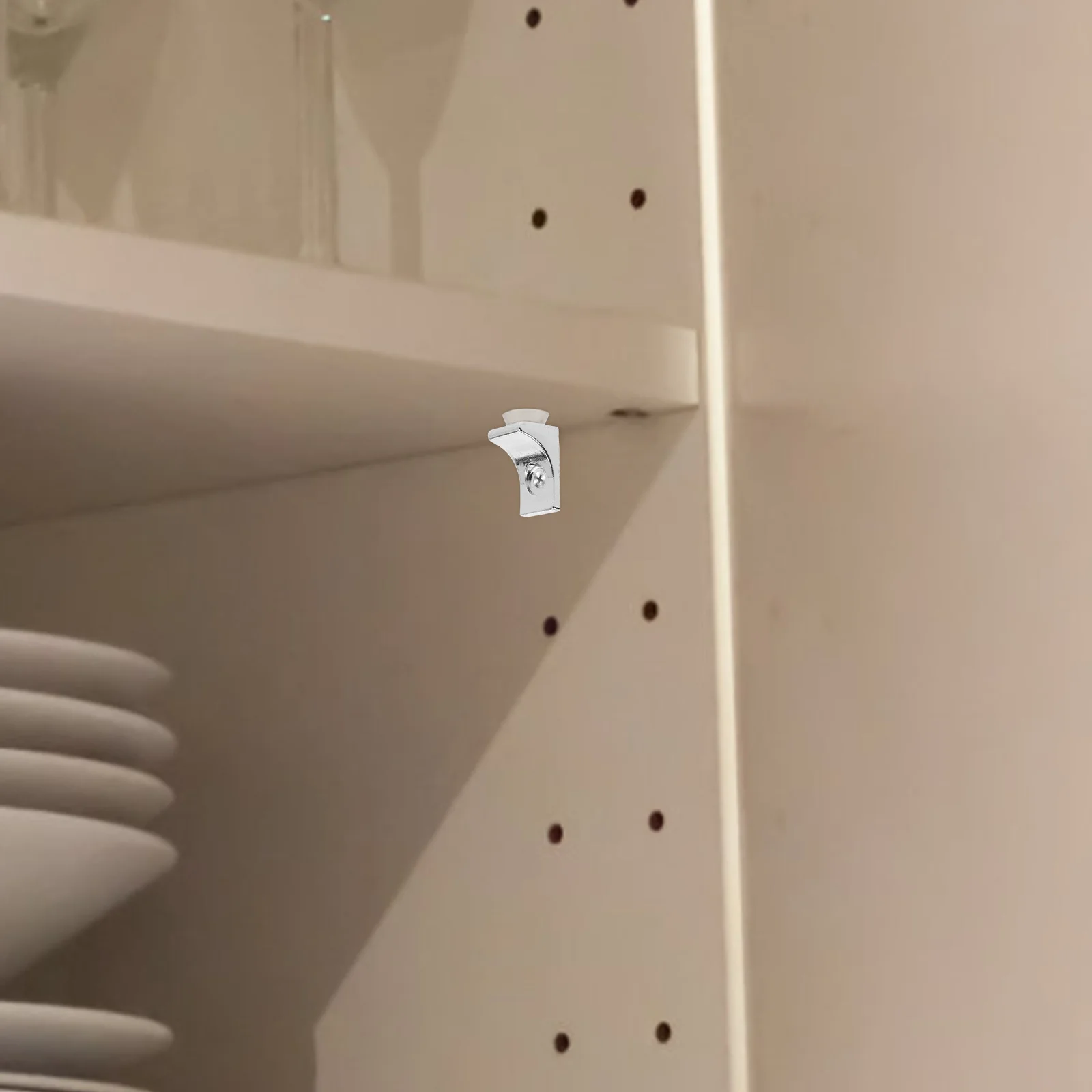 

10 шт. кронштейны для поддержки полки из цинкового сплава, гладкие зажимы для полки для шкафа, книжная полка, опоры для шкафа-витрины