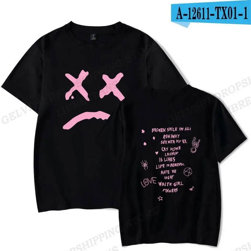 Apper Lil Peep Fashion Printed T-Shirt Cotton Ladies Hip Hop Top T-Shirt Summer Unisex Outdoor Loose Casual Clothing