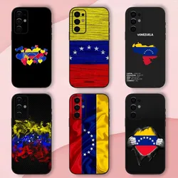Venezuela Venezuelan Flag Phone Case For Samsung S24,S21,S22,S23,S30,Ultra,S20,Plus,Fe,Lite,Note,10,9,5G Black Soft Shell
