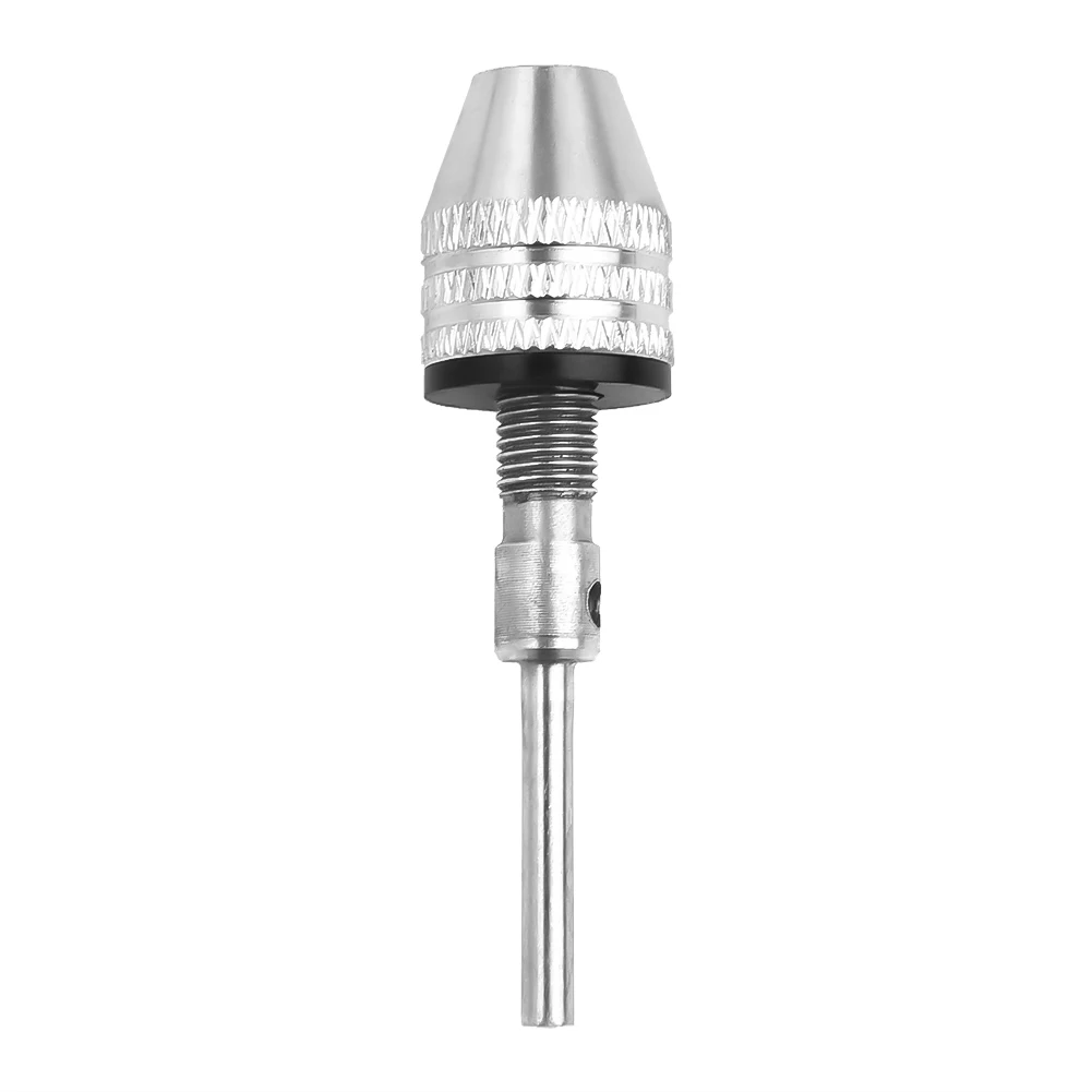 Adaptor Chuck bor tanpa kunci, alat konverter mata bor Hex Shank perubahan cepat untuk Gerinda elektrik, mesin ukir kuku 6.35mm