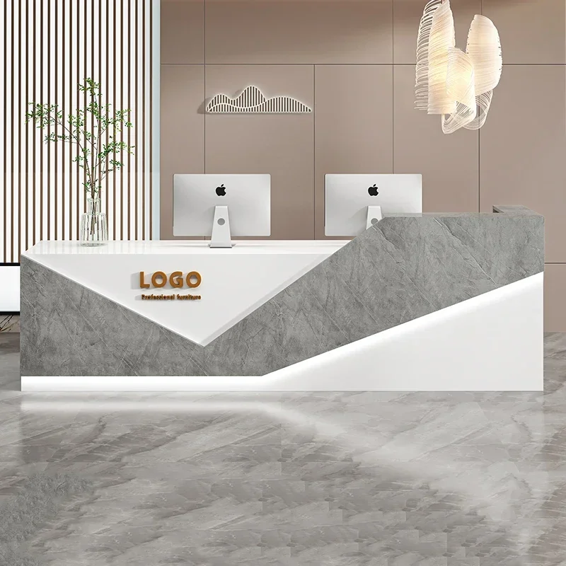 Bureaux de Réception d'Angle observateur, Design de Luxe Moderne, Mobilier Commercial