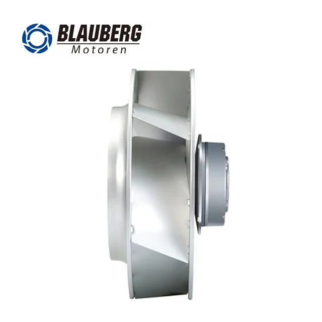 Kipas Duct Radial Lengkung Belakang 700W 310mm EC Industri, Rendah Kebisingan, Tahan Air IP55, 230V, Casing Besi, Bersertifikasi CE untuk