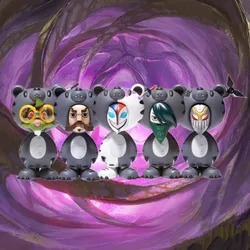 TigerYear Shaco Graves Akali Zed Twitch Mini Figure Blindbox Genuine Original Packaging Brand New