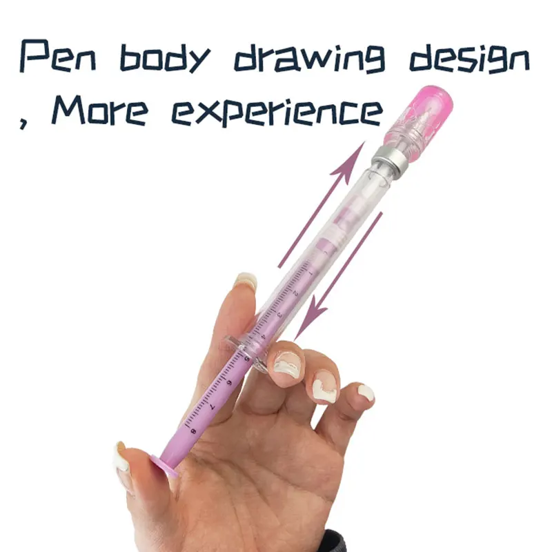 Simulação Agulha De Vacinação Ativa, Seringa Neutra, Modelagem Gel Canetas, Presente Do Estudante, 36Pcs