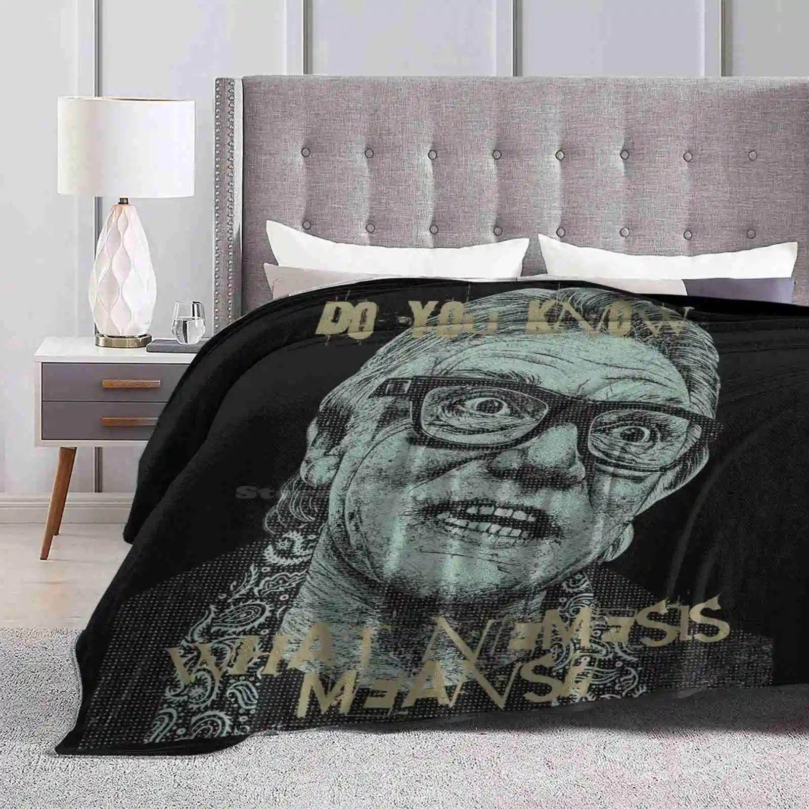 Brick Top Shaggy Throw Soft Warm Blanket Sofa/Bed/Travel Love Gifts 00S Brick Top Snatch Do You Know What Nemesis Mean Villain