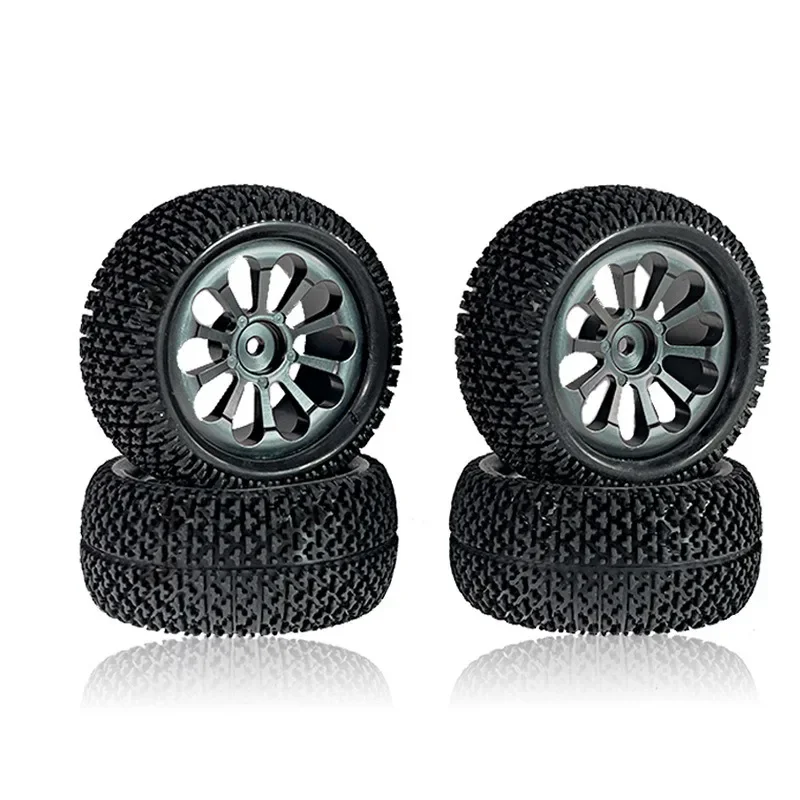 Llantas de Metal de 73mm, neumáticos, ruedas de Rally para MJX 1/10 1/12 1/14 1/16 1/ 1816207   16208 14210