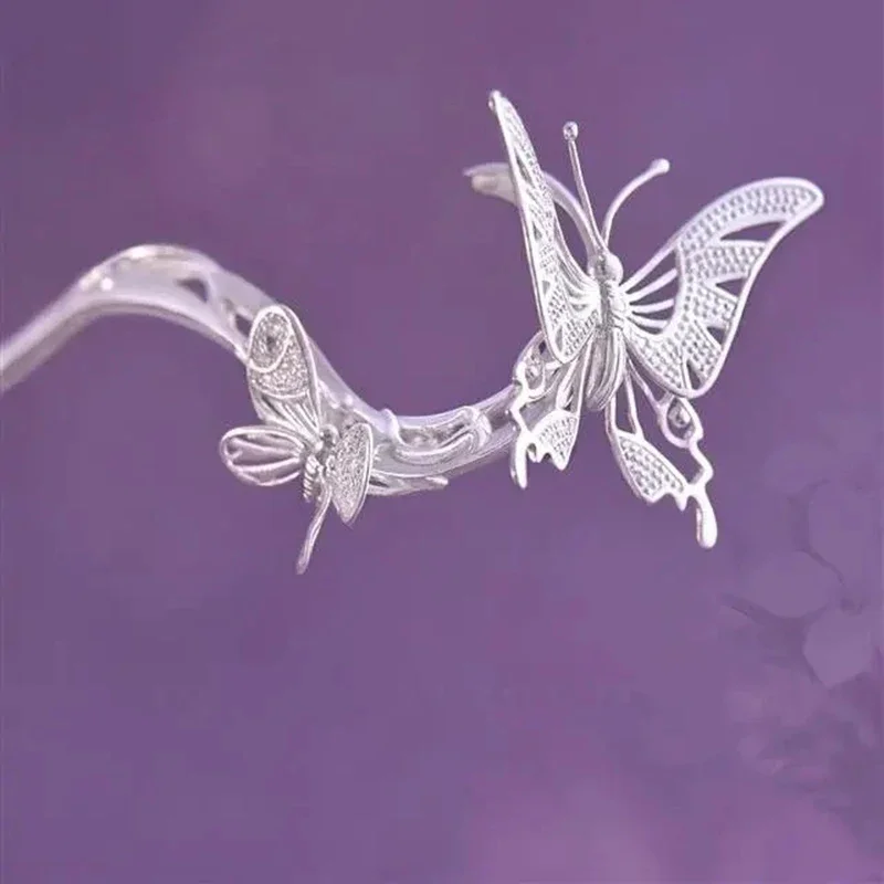 

Exquisite Summer special phoenix hairpin step-shaking palace styles hair jewelry tiara classic and elegant Hanfu silver hairpin