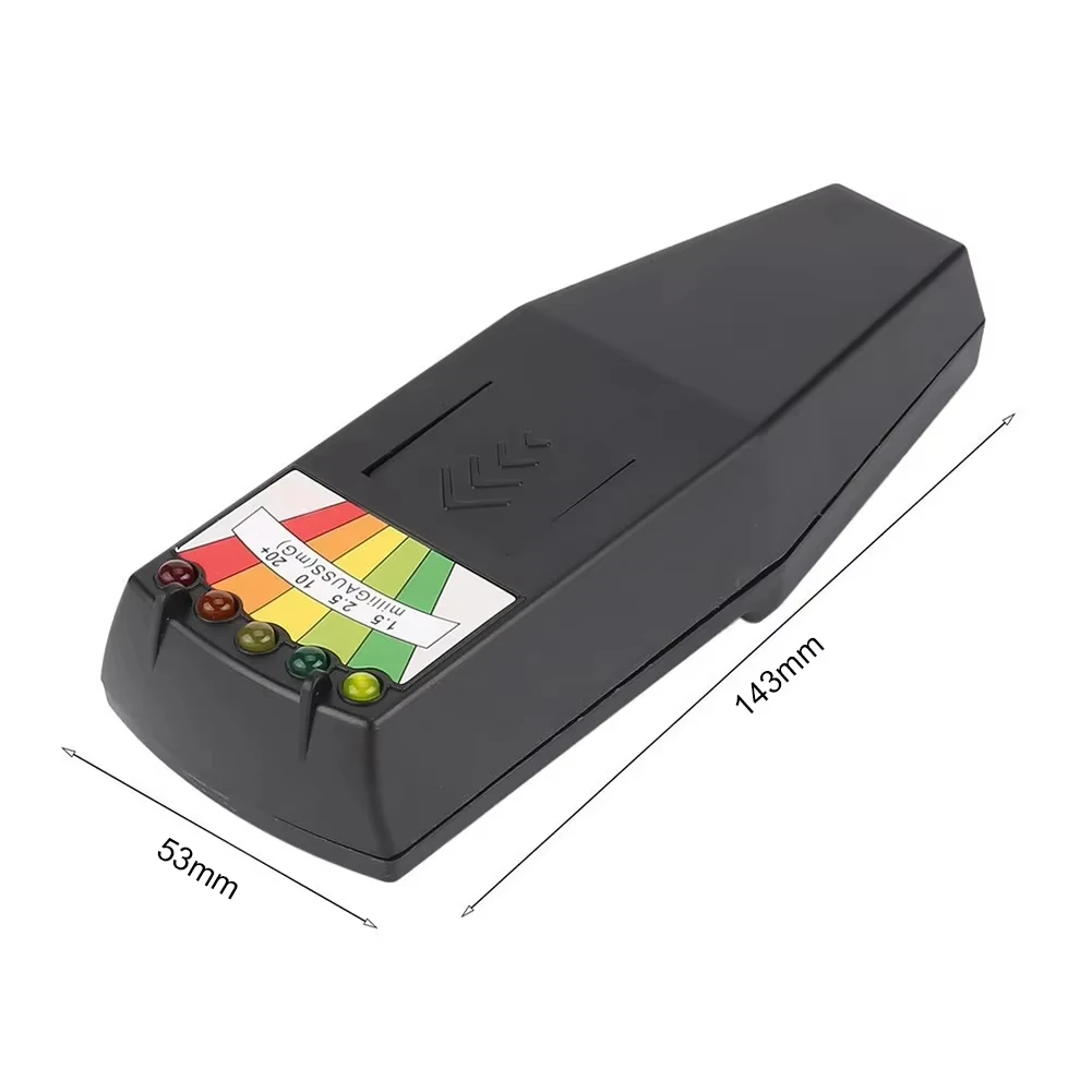 Misuratore EMF a 5 LED Rilevatore di campo magnetico Caccia ai fantasmi Tester per attrezzature paranormali Contatore portatile Tester professionale per misuratori EMF