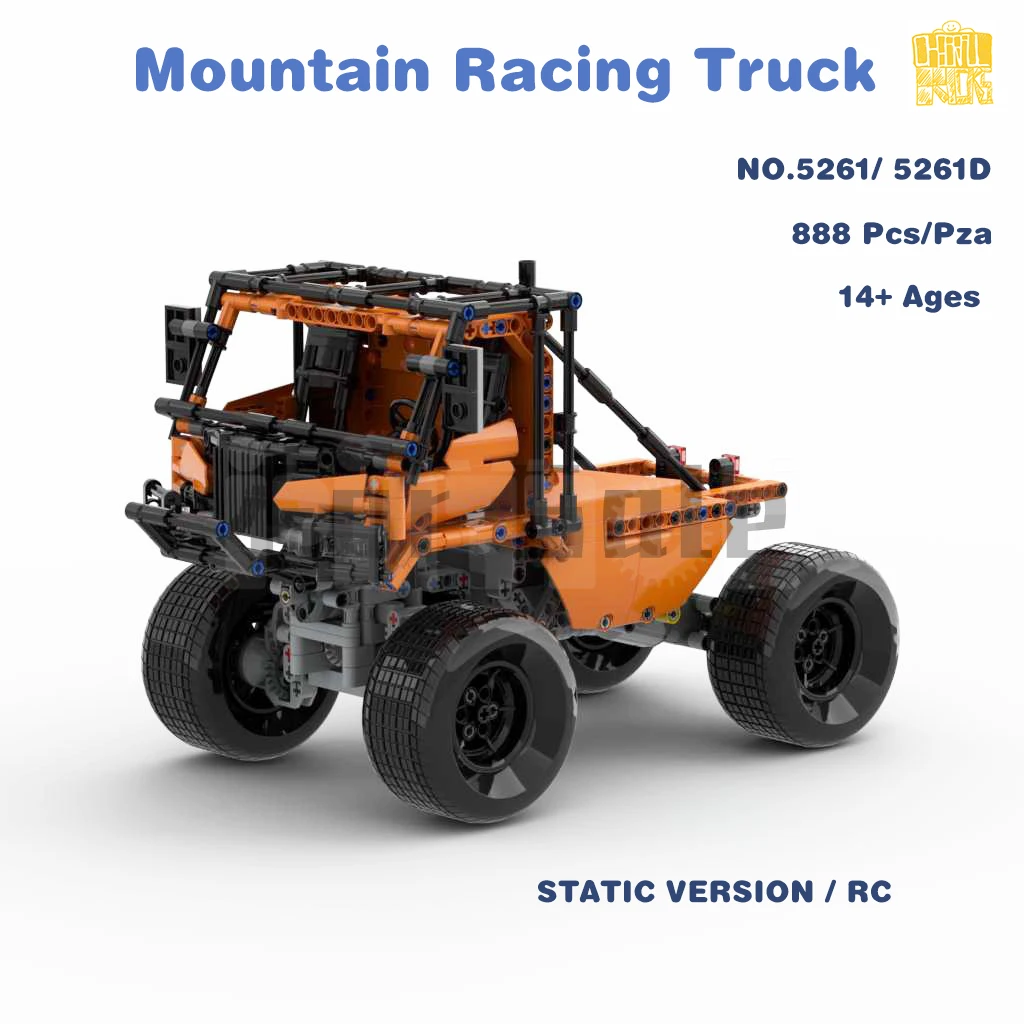 Moc-5261 Mountain Racing Truck Model With PDF Drawings Building Blocks Bricks Kids Educational DIY Toys Birthday Christmas Gifts