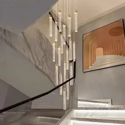 Nordic home decoration, stair chandelier, living room bedroom and dining room Pendant lights, ceiling light, indoor lighting