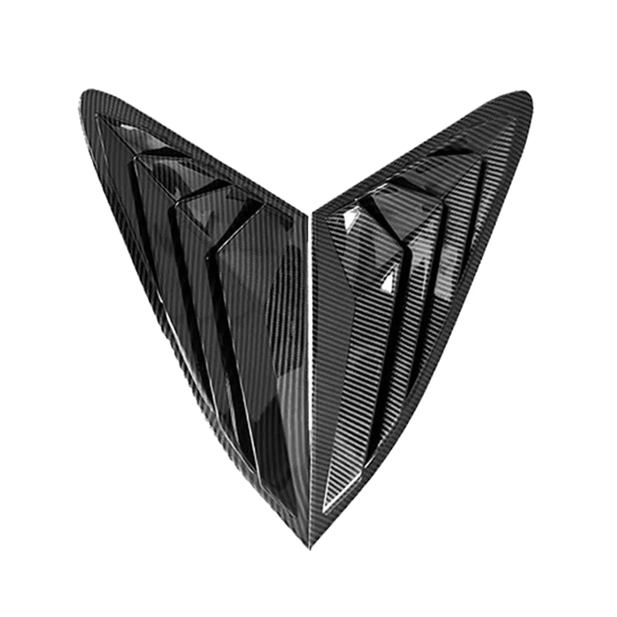 

2X Carbon Fiber Rear Side Window Quarter Louver Cover for K5 2020 2021