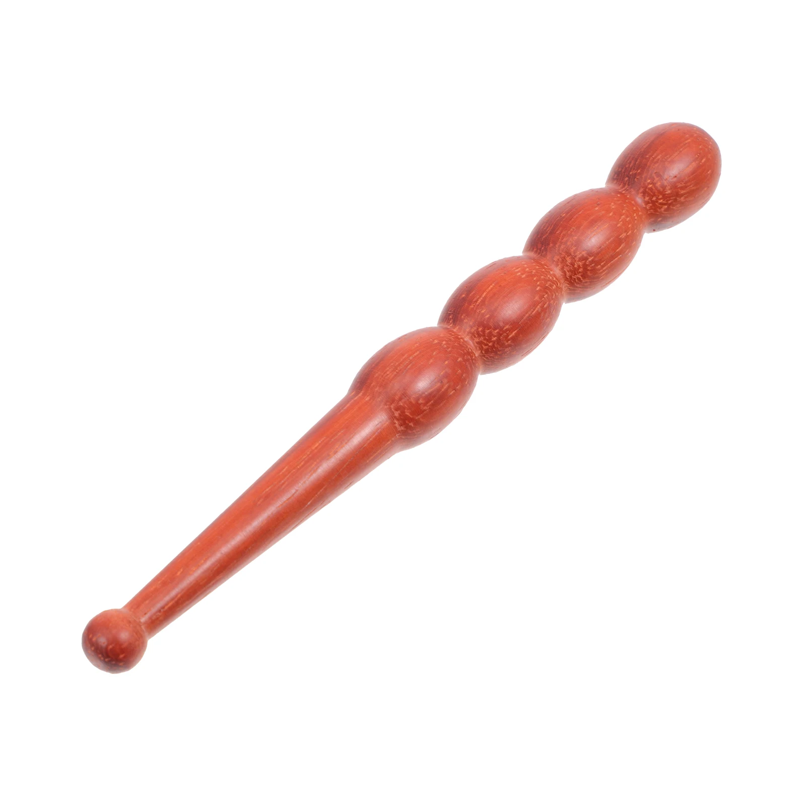

Red Sandalwood Massage Stick Natural Wood Body Massager for Neck Shoulder Back Feet Lightweight Portable Manual Therapy Tool