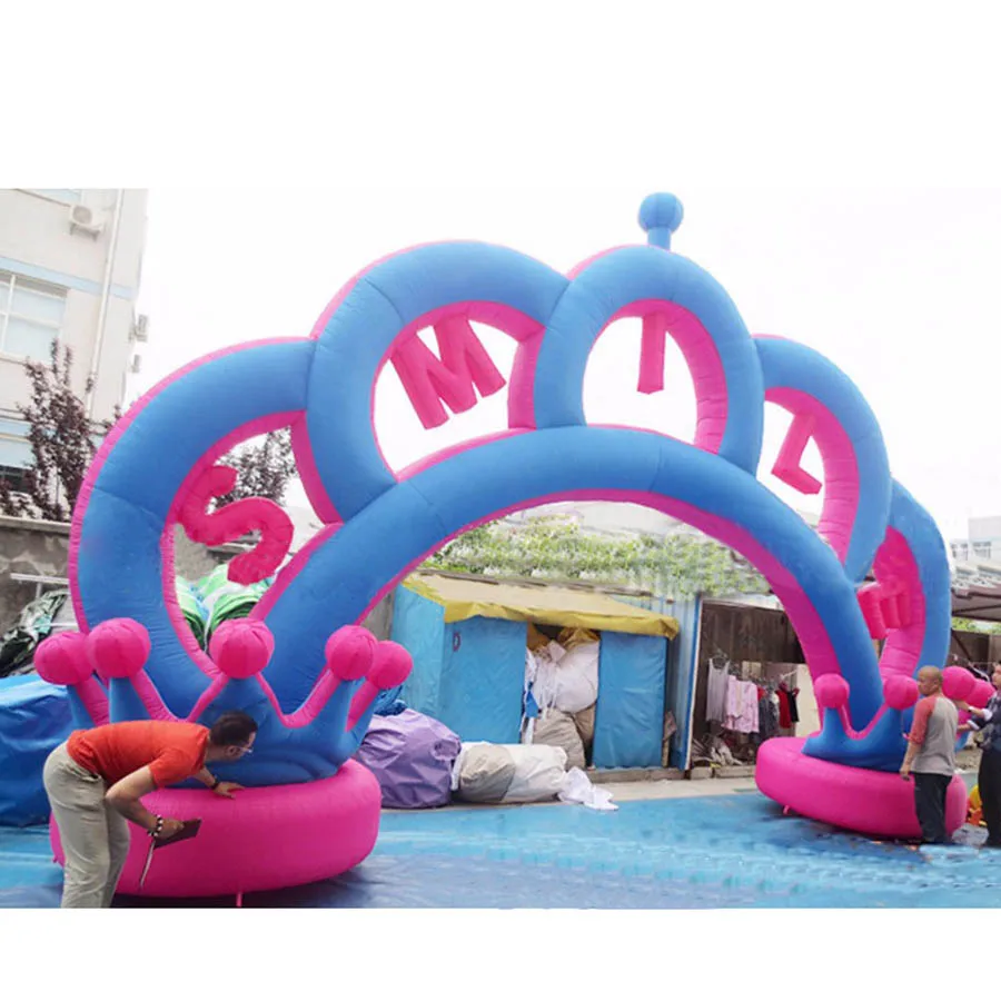 Giant Inflatable Crown Arch, Wedding Decorations, Outdoor Lawn Decoration