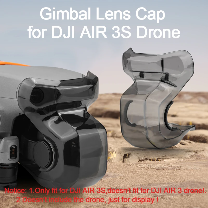 Wtohoby Hard Gimbal Lens Hood for DJI AIR 3S Drone Camera Lens Vision System Anti-collision Scratch-proof Cover Accessories