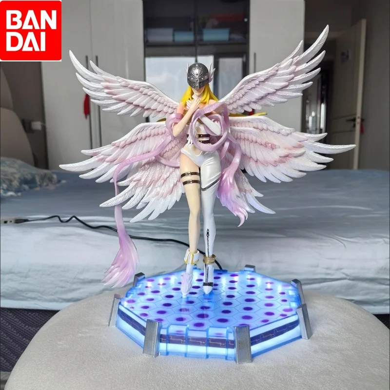

Digimon 28cm Gk Moon Temple Goddess Beast Handmade Ornament Angel Beast Luminous Statue Anime Handmade Model Toy Gift
