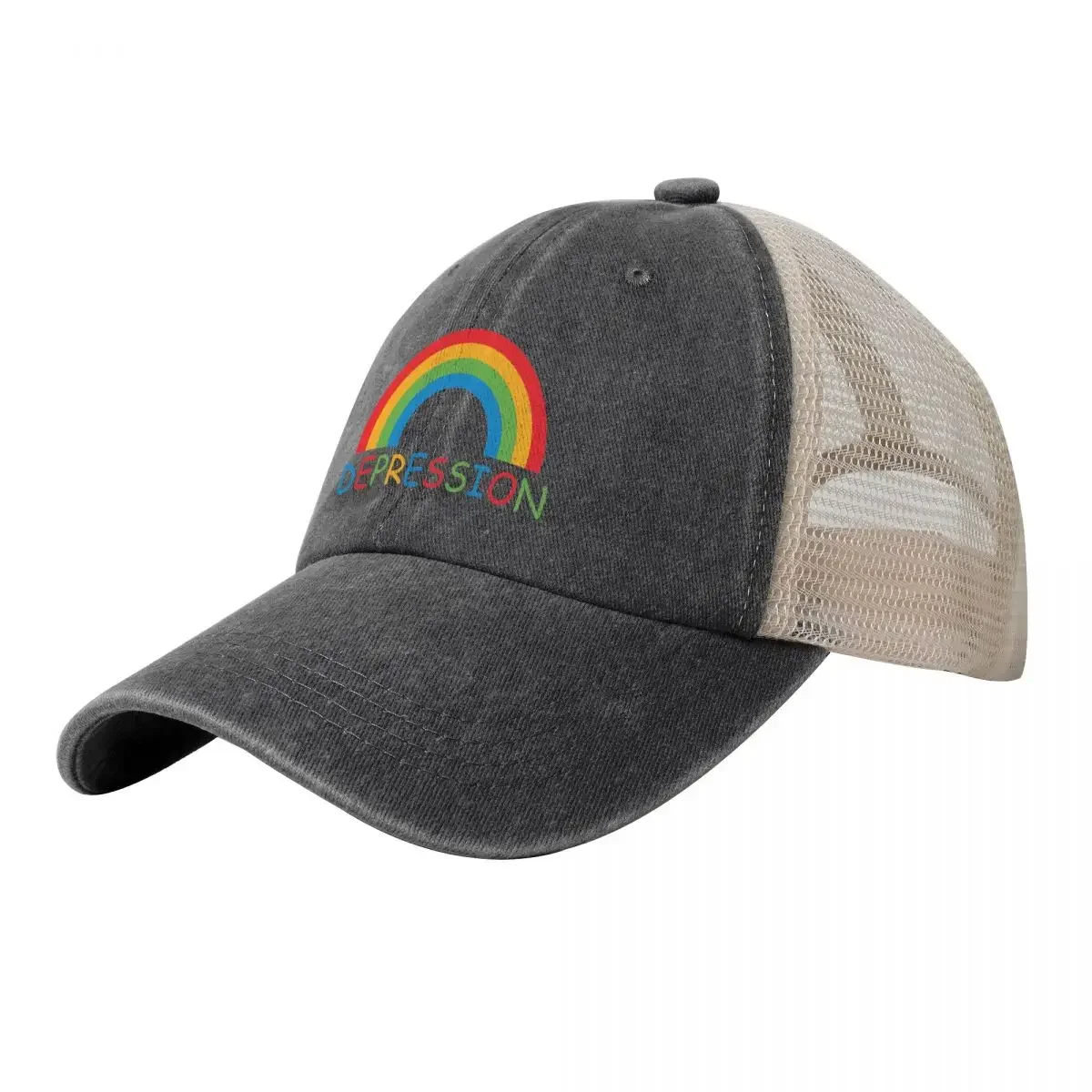 Sad Rainbow Baseball Cap Visor Hip Hop party Hat Trucker Hat Men's Hats Women's