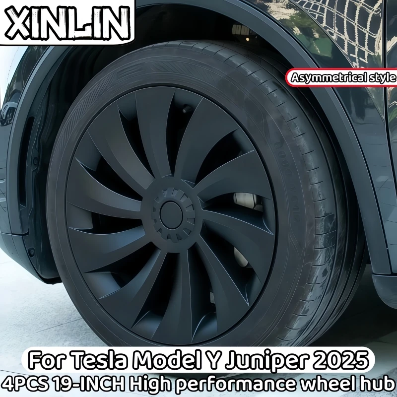

For Tesla New Model Y 19 Inch Juniper 2025 Hub CapTire Performance Replacement Crossflow Full Wheel Cover Rims My Accessories