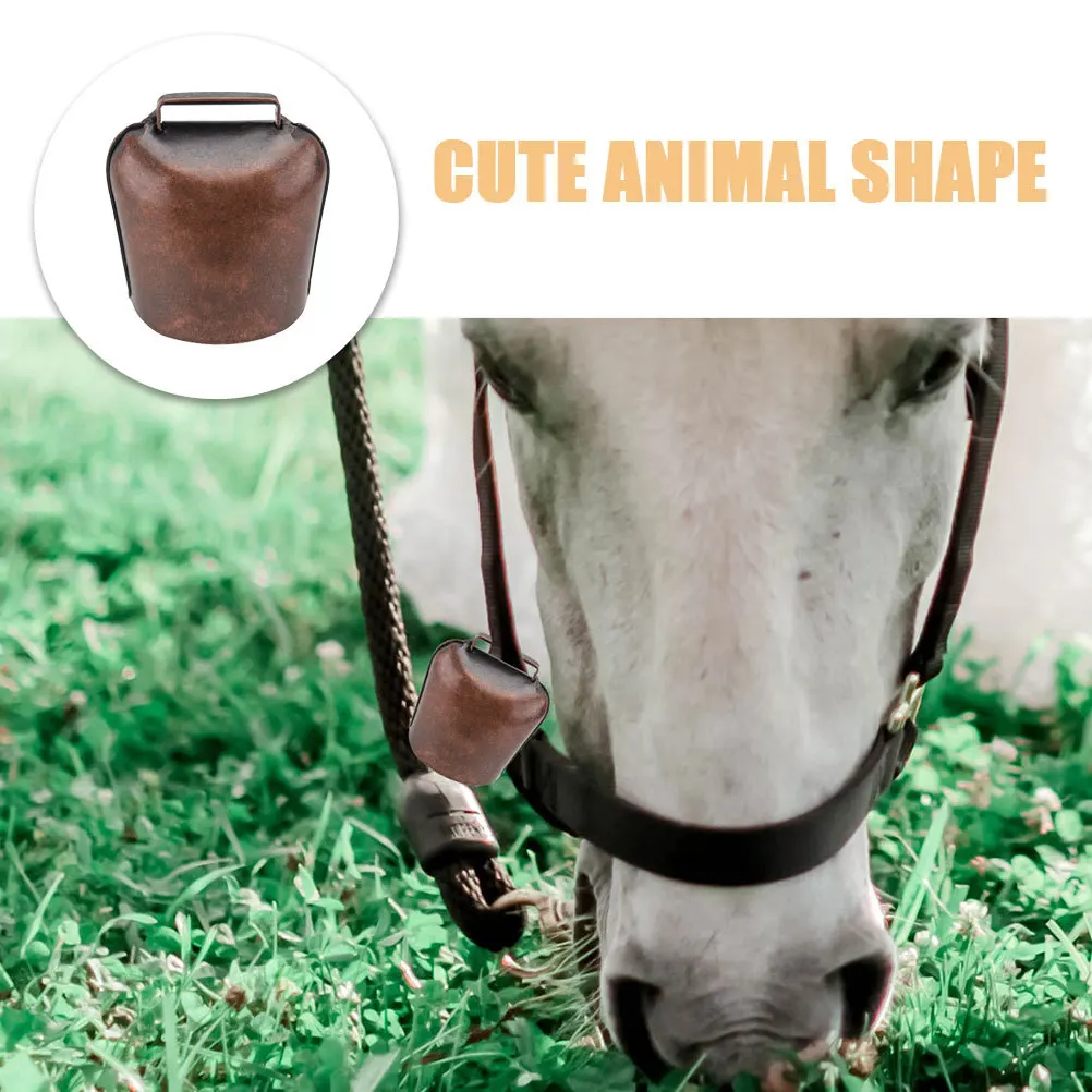 سميكة البقرة الأغنام المعادن الحيوان جرس للماشية في الهواء الطلق أجراس الحديد الحيوانات الكبيرة ريفي خمر جرس معلق المزرعة #6