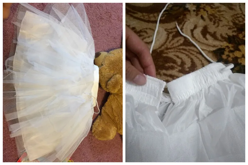 กระโปรงสั้นเด็ก Mini Tutu เอวปรับ3ชั้น Hoop Ruffle สาว Petticoat Crinoline อุปกรณ์จัดงานแต่งงาน