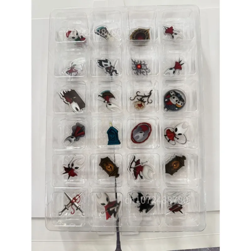 2026 SILKSONGs تقاويم القدوم المفاتيح لطيف 24 قطعة/المجموعة جوفاء فرسان الاكريليك المعلقات جمع لعبة للطفل هدايا عيد الميلاد