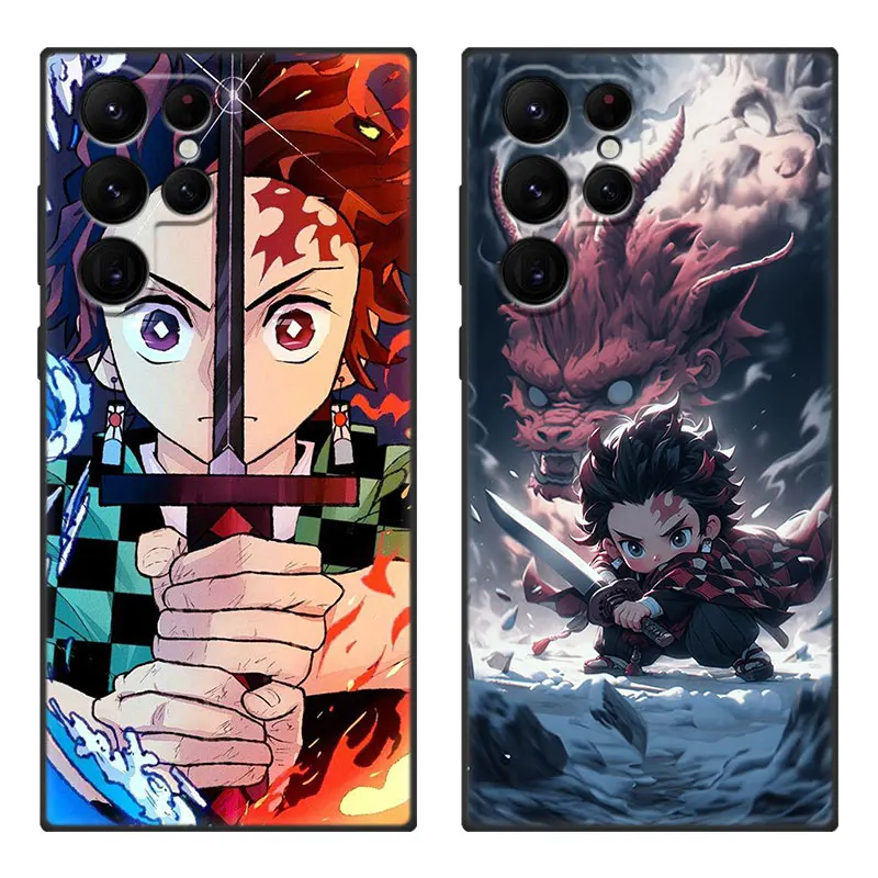 Anime Tanjiro Kamado Cartoon Cover Case For Samsung Galaxy S24 Ultra S23 Plus S21 FE S22 Ultra S20 FE 5G S10E S10 Lite S9 Plus