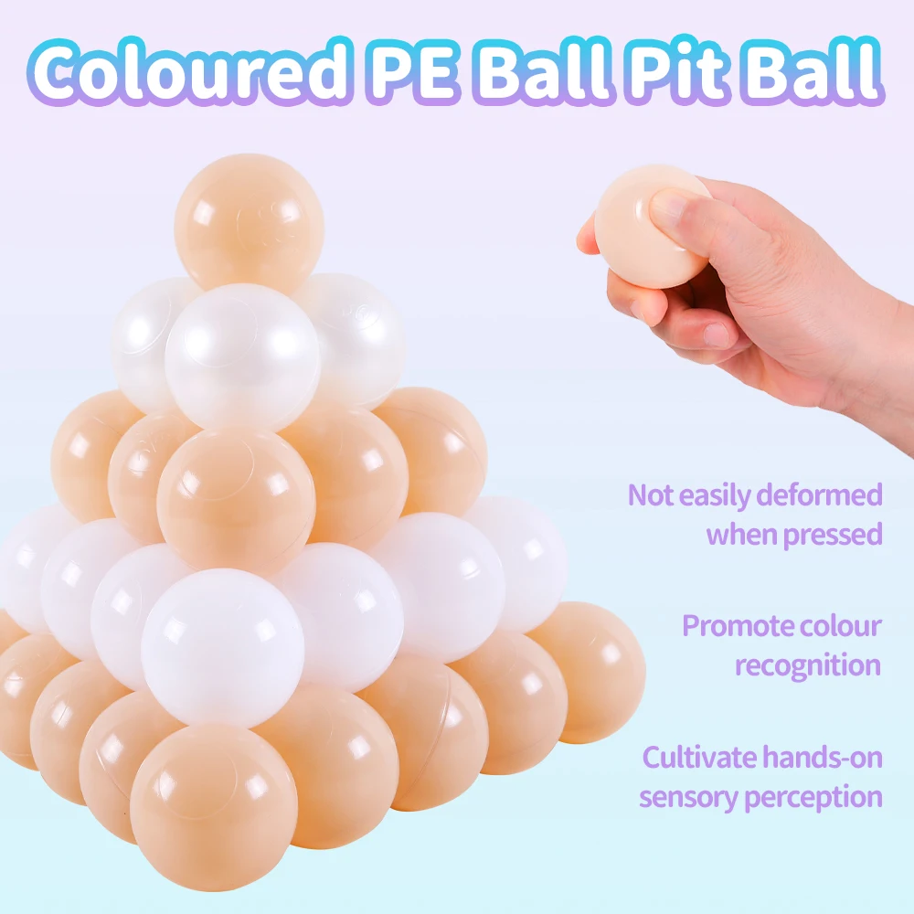 100pcs 2.16 นิ้ว Thicken พลาสติก Crush PROOF Ball PIT Balls Multi-สีสําหรับเด็กศูนย์กิจกรรม Play House ของเล่นตาข่ายกระเป๋า