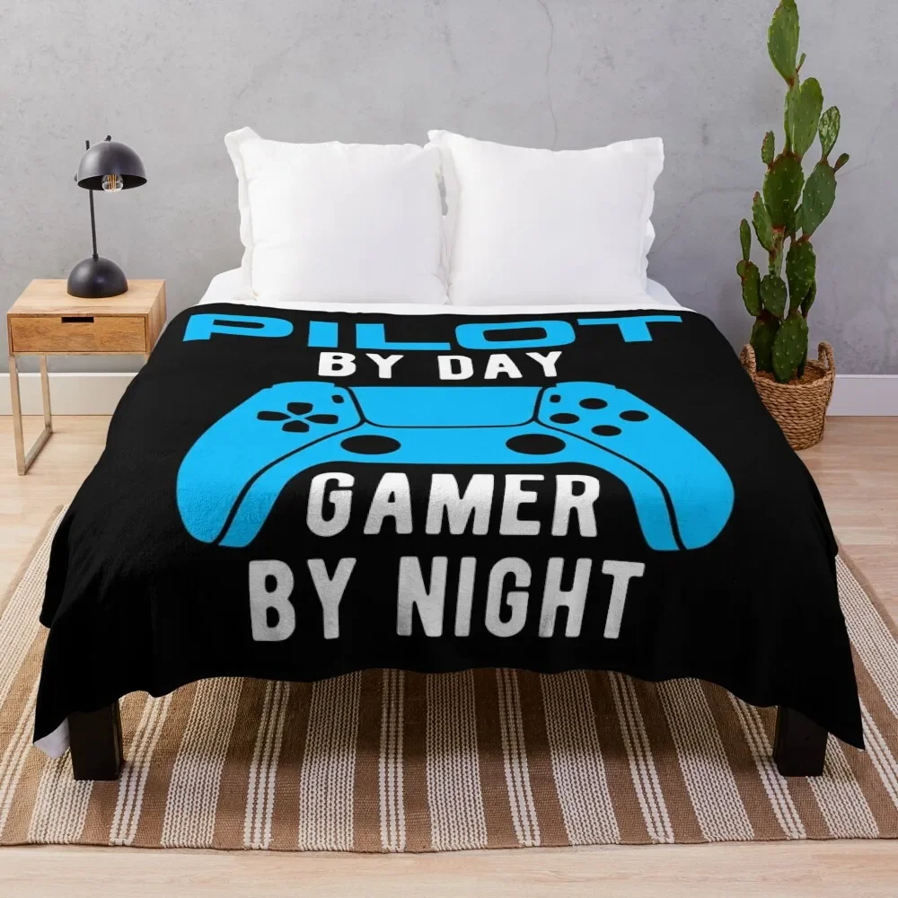 Gaming Pilot Aviation Throw Blanket anime Luxury Throw Soft Plush Plaid Dorm Room Essentials Blankets