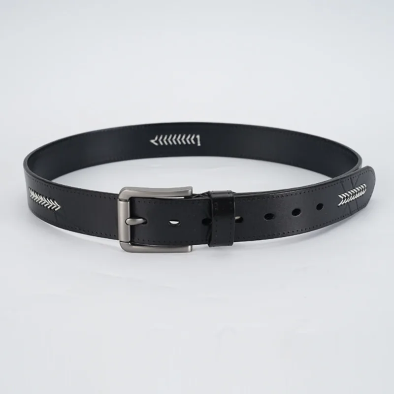 WVGA Spring Autumn Unisex Tide Dark Style Fashion Embroidery Trendy Yamamoto Genuine Niche Chic Casual Leather Belts Ins W14082