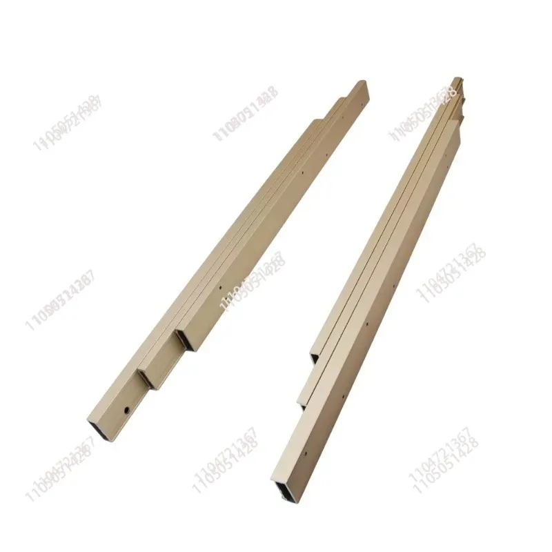 Drawer-type flat push automatic folding dining table cabinet invisible extension table slide rail telescopic dining table guide