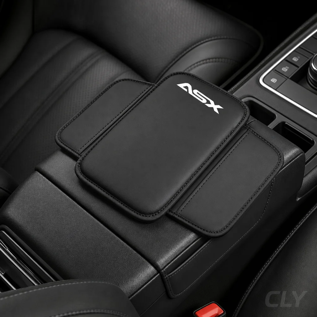 

For Mitsubishi ASX Car Armrest Pad Storage Pocket Center Console Arm Rest Protector Leather Car Armrest Box Pad Storage Pocket