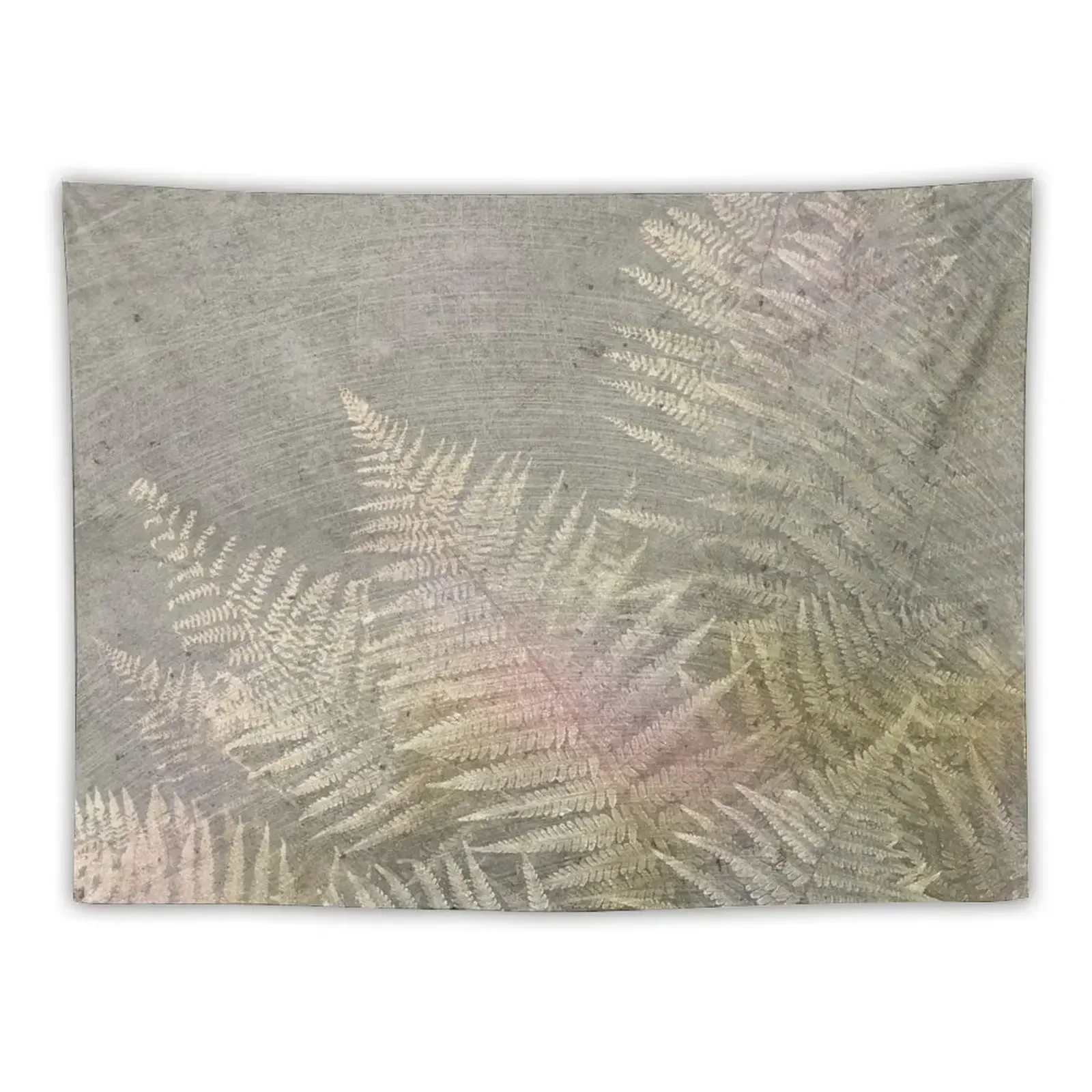 

Fossil Rose Gold Fern on Brushed Stone Tapestry Aesthetic Home Decor Living Room Decoration Bedroom Decor Aesthetic Tapestry