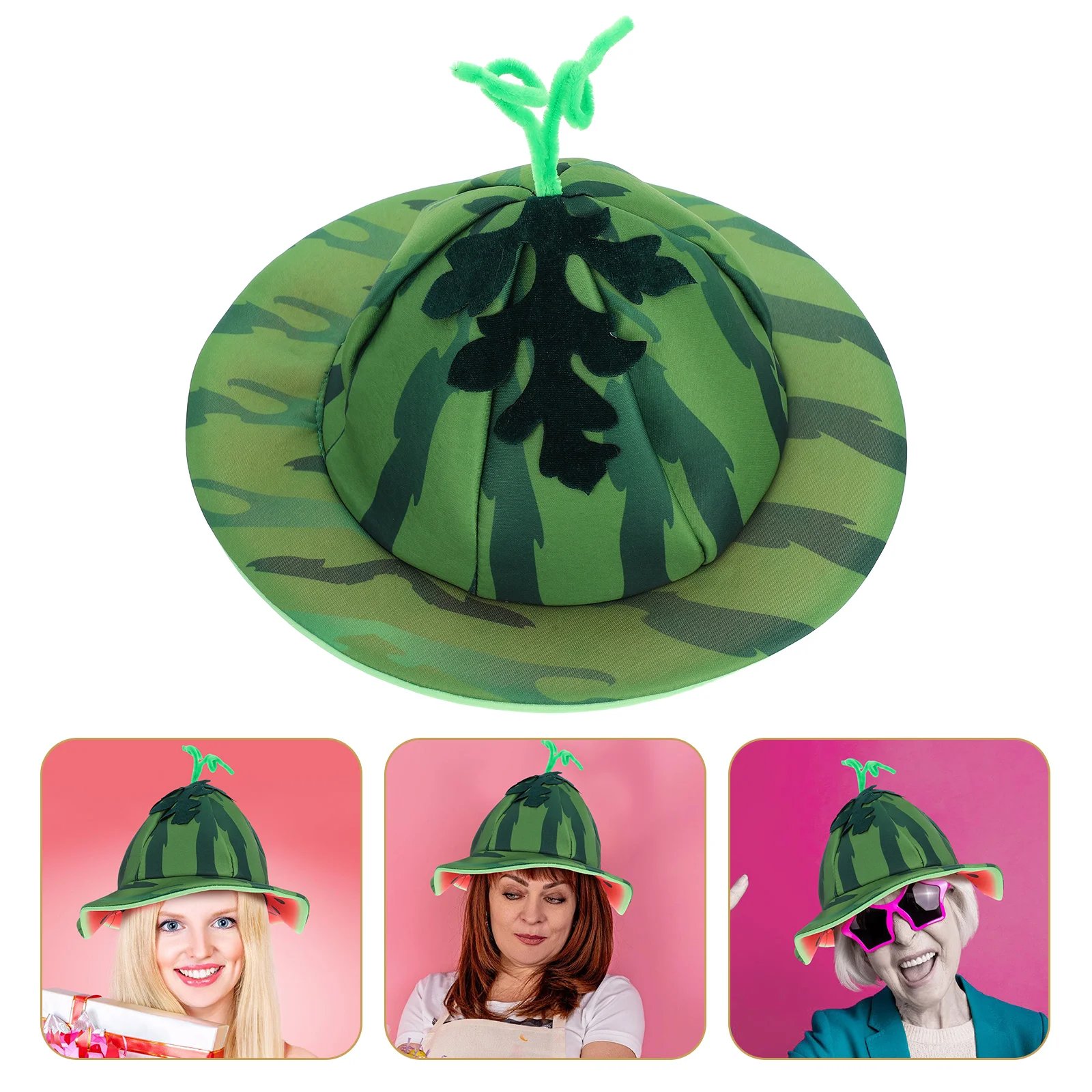 ตลกแตงโมหมวกปาร์ตี้แต่งตัวตุ๊กตาผลไม้เครื่องแต่งกาย H Eadwear สําหรับเด็กผู้ใหญ่ฮาโลวีนวันเกิดเทศกาลคริสต์มาสเหตุการณ์