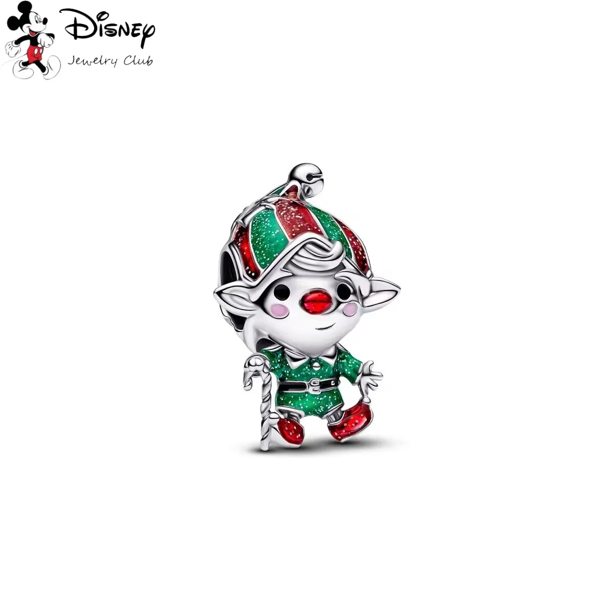 MINISO جديد DIY صنع هدية الكريسماس ديزني ميكي ماوس 、 الدب الكبير وستيتش استرخى خرزة ساحرة تناسب سوار الفضة 925 الأصلي