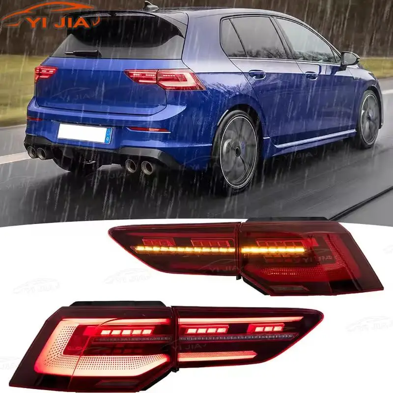 LED Running Dynamic Turn Signal Lights Assembly DRL Rear Lamp Car LED Tail Light For Volkswagen VW Golf 8 2020-2023 MK8 Golf8