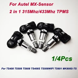 for Autel 2IN1 MX Sensor 433MHz 315MHZ TPMS Sensor w/ TS501 TS508WF TPMS Scanner Tire Pressure Monitoring Programming MX-Sensor