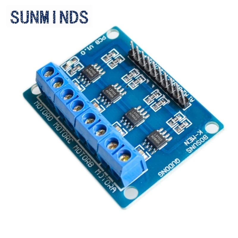 1pcs L9110S 4 channel drive DC motor drive board motor drive module Smart car 4-way driver