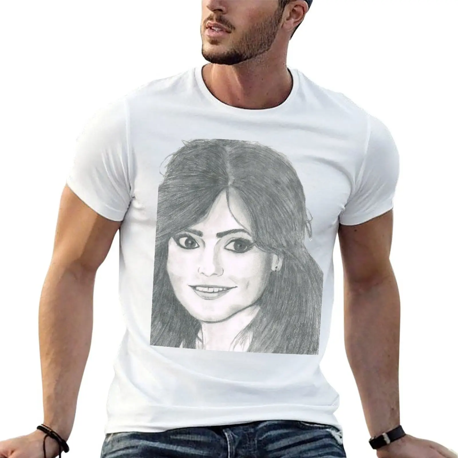 

Jenna Coleman T-Shirt man t shirts high quality luxury brand t shirts for man graphic vintage T-Shirt