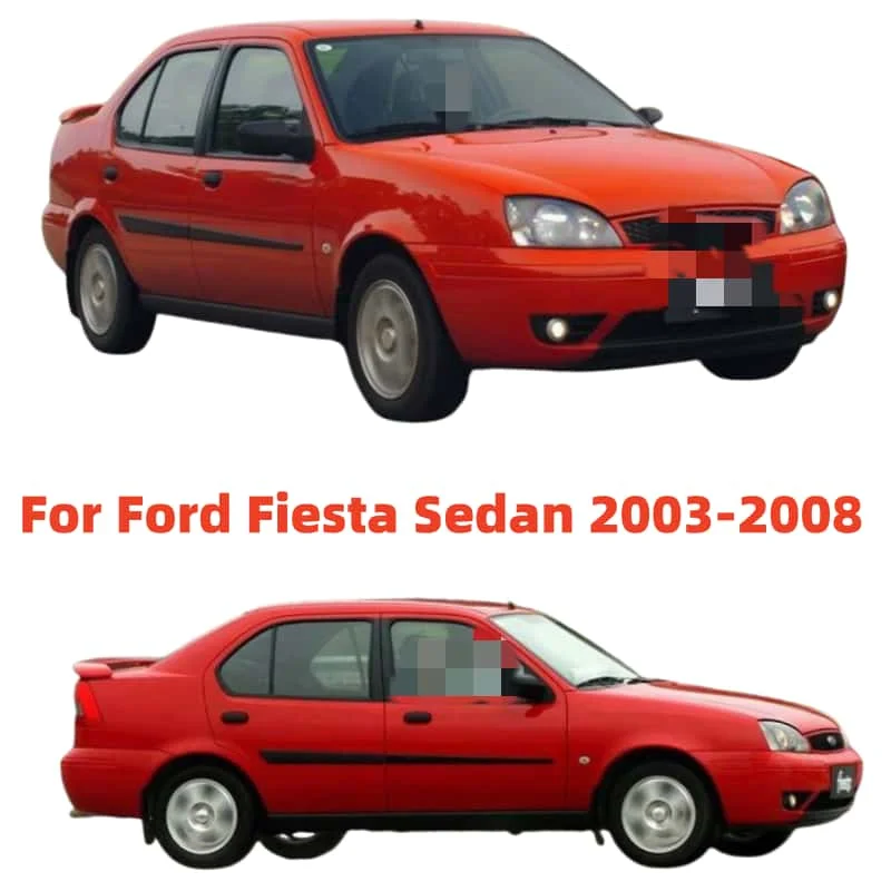 For Ford Fiesta Sedan 2003-2008 Window Visors Rain Guard Side Vent Deflector Weathershield Moulding Trim Cars Accessories