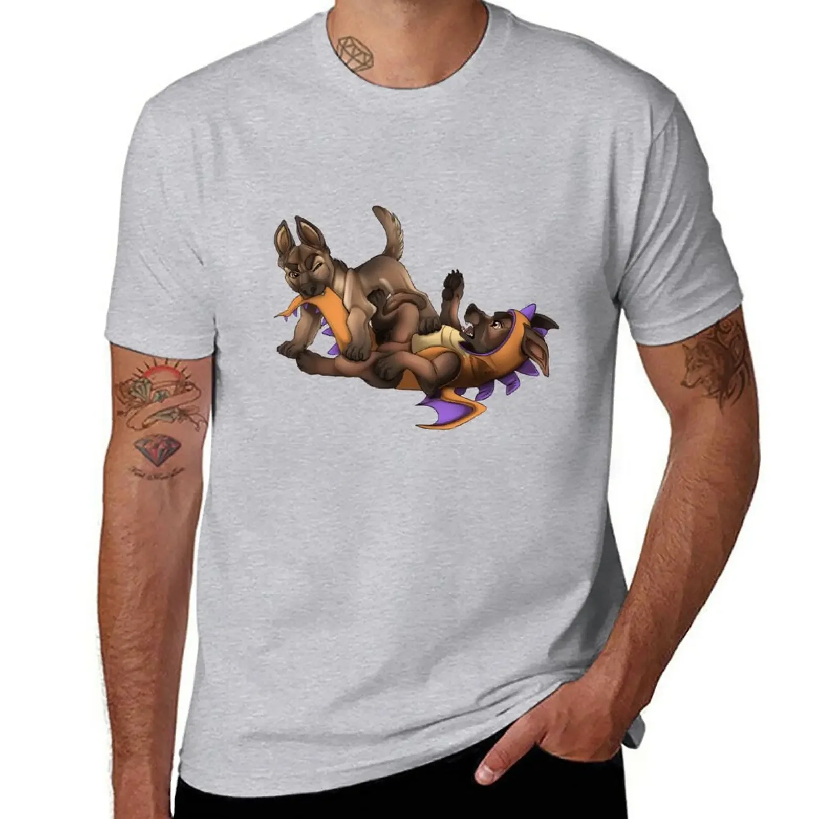 Malinois Puppies // Romping Ratbags T-Shirt plain custom t shirt oversized hippie clothes mens cotton t shirts