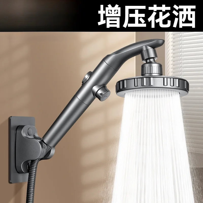 New Big Panel High Pressure Shower Head Hand Spray/Top Spray Dual-Purpose One-Key Stop Water Sprayer Bathroom Accessories