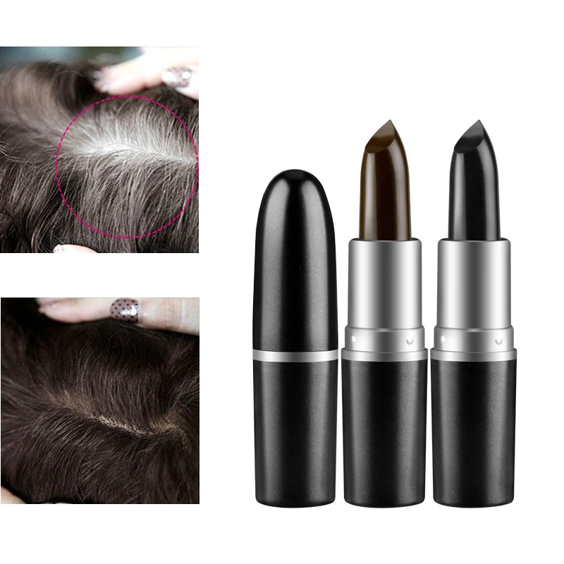 3.8g One-Time Hair dye Instant Gray Root Coverage Hair Color Modify Cream Stick Fast Temporary Cover Up White Hair Colour Dye