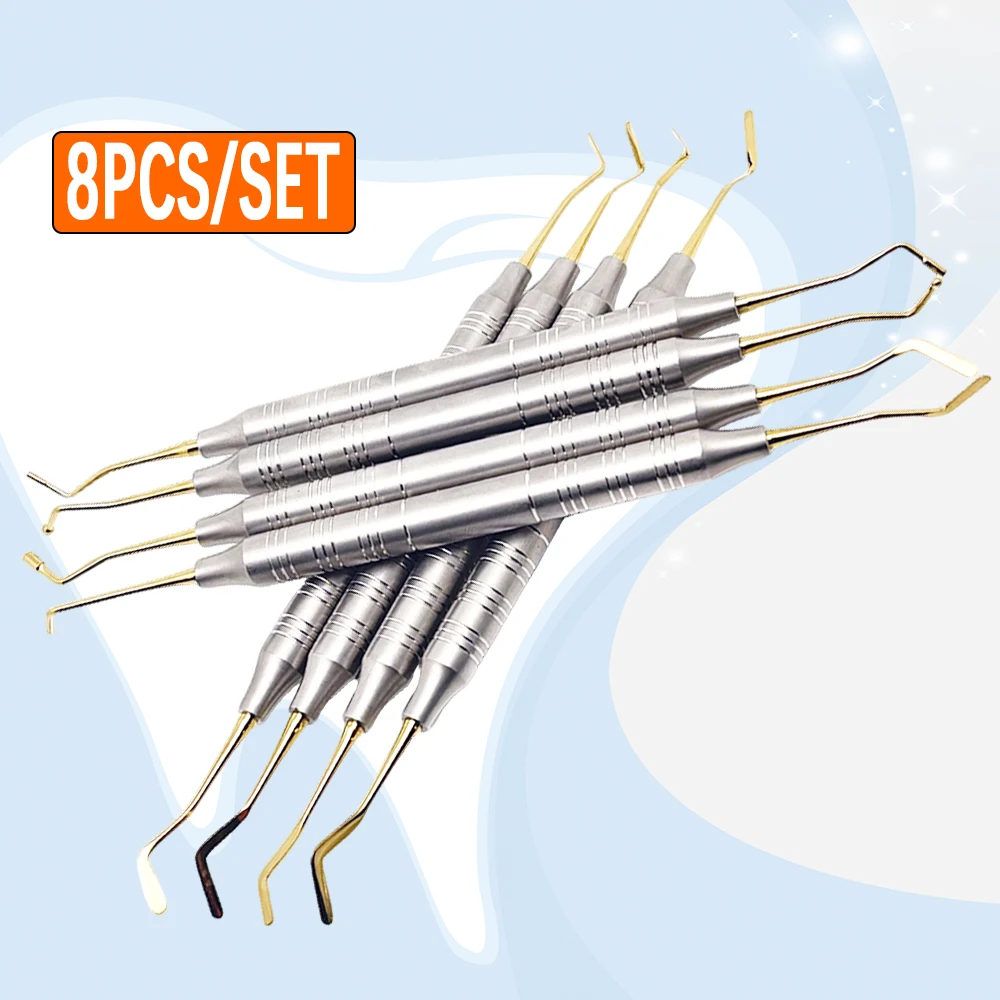 

8 PCS Dental Composite Resin Filling Spatula Kit for Tooth Repair Restoration Professional Dentist Supplies