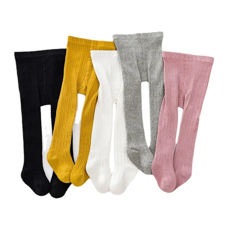 Kids Children Girl Pantyhose Sock Spring Autumn Clothes Elastic Waist Solid Color Lolita Stockings Slim Socks Tights Baby Items