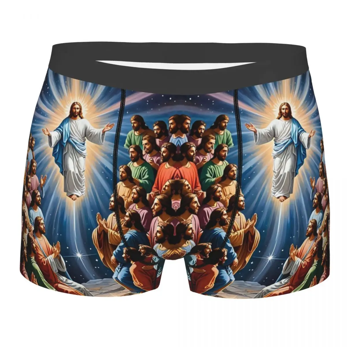 

Custom Male Fashion Christ The Savior Jesus Underwear Boxer Briefs Men Soft Shorts Panties Underpants