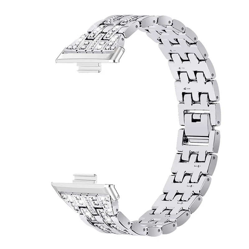 Cinturino in acciaio inossidabile per Huawei Watch Fit 3 Accessori Smartwatch Bracciale in metallo con diamanti per cinturino da polso Huawei Watch Fit3